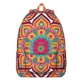 thumbnail image 1 of Oversized Boho Mandala Print Backpack for College Students, Spacious Laptop Space Bookbag, Durable for School Work and Commute, Ideal Gift, 1 of 5