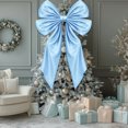 thumbnail image 1 of Oversized Bow Christmas Tree Toppers Party Supplies Holiday Decoration Wedding Festive Ornament, 1 of 7
