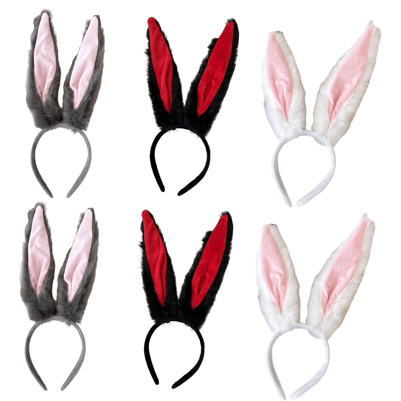 Oversized Bunnies Ears Headbands Soft Plush Hairhoop for Women and Kids ...