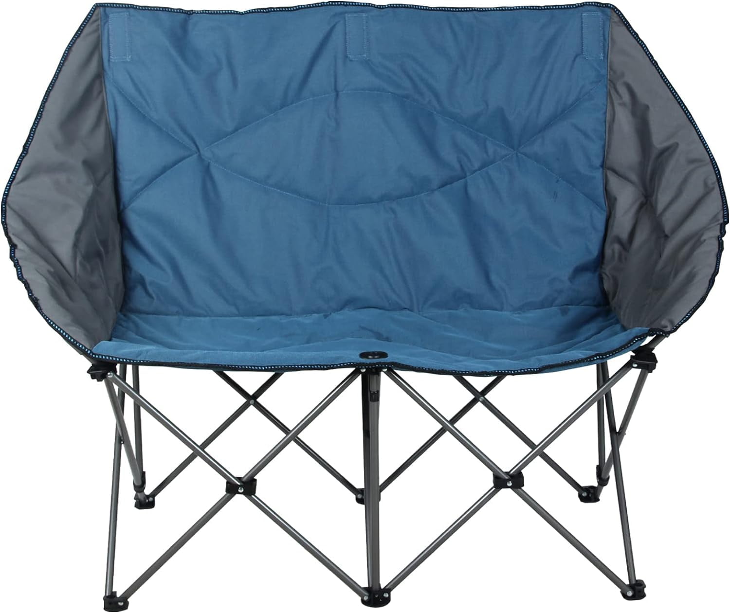 Oversized Camping Chair Double Folding Chair Heavy Duty Loveseat Camp