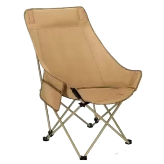 Oversized Camping  , Folding Camp Chair with Carry Bag ,Fully Padded Moon Saucer Folding Chair, Outdoor Portable Heavy Duty Chair, with Carry Bag, Supports 500 lbs