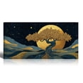 thumbnail image 1 of Oversized Canvas Wall Art Tree of Life with Sun and Moon, Gold Abstract Nature Paintings, Modern Canvas Prints for Living Room Bedroom Home Decoration, 1 of 7