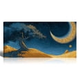 thumbnail image 1 of Oversized Canvas Wall Art Tree of Life with Sun and Moon, Green Abstract Nature Paintings, Modern Canvas Prints for Living Room Bedroom Home Decoration, 1 of 7