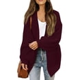 thumbnail image 1 of Oversized Cardigan Sweaters for Women Long Sleeve Chunky Knit Fall Sweater Outwear with Pockets, 1 of 8
