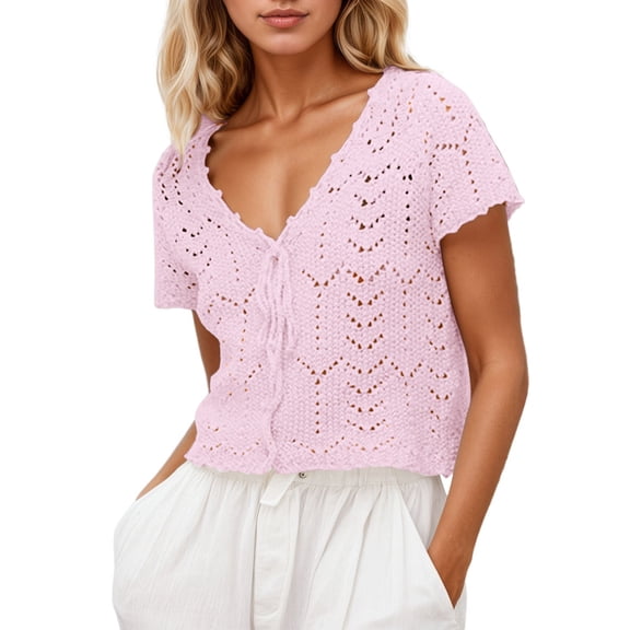 Oversized Cardigans Women Lace Knit Beach Cover Up Summer Open Front For Casual Sheer Crochet Top Work Cardians