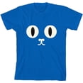 thumbnail image 1 of Oversized Cat Face Youth Natural Crew Neck Short Sleeve Tee-XL, 1 of 4
