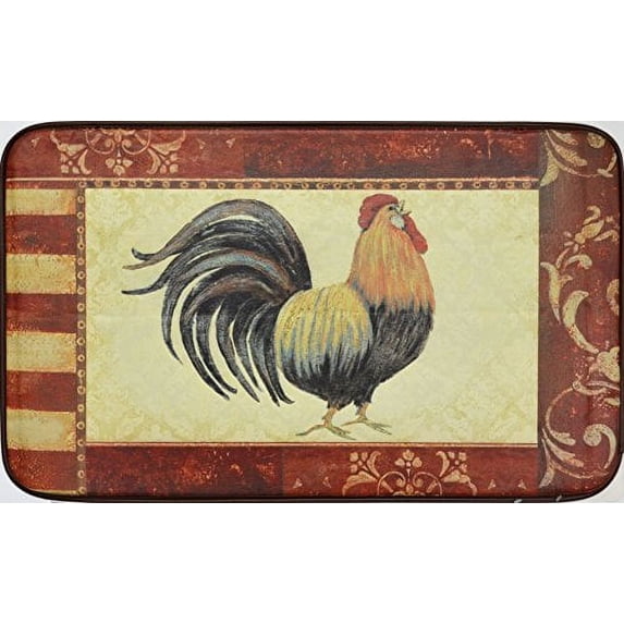 Oversized Chef Series 24"x36" Antifatigue Kitchen Mats (ROOSTER)