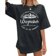 thumbnail image 1 of Oversized Christian Tshirt Women Waymaker Miracle Worker Promise Keeper Shirt Inspirational Graphic Jesus Faith Tee, 1 of 4