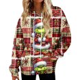 thumbnail image 1 of Oversized Christmas Sweatshirt for Women Christmas Casual Xmas Novelty Ugly Casual Pullover Fall Sweatshit Vermilion XXL, 1 of 5
