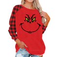 thumbnail image 1 of Oversized Christmas Sweatshirts Green Monster Funny Cute Xmas Holiday Winter Oversized Pullover Red XXL, 1 of 4