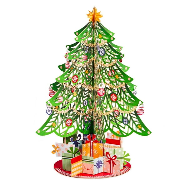 Christmas Tree Pop Up Greeting Card with Keepsake Gift