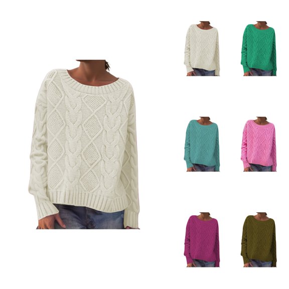 Oversized Knit Sweater for Women â Soft Warm Winter Turtleneck Pullover, Cozy Loose Fit Casual Top for Fall