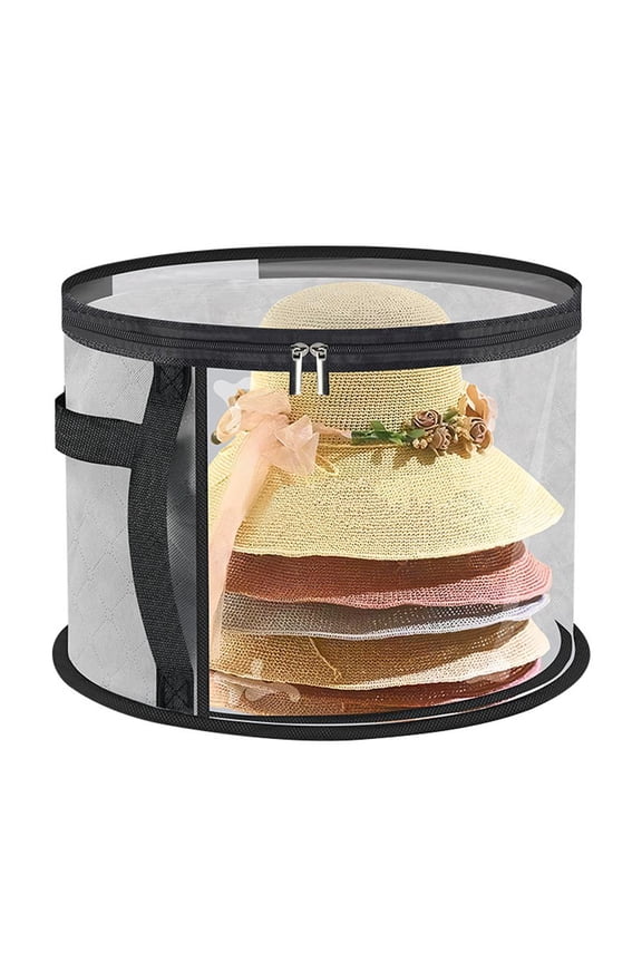 Oversized Clear Hat Storage Bag for Hats, Cowboy Hat Organizer Case with Handles