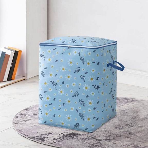 Oversized Clothes and Quilts Storage Bag, Portable Wardrobe Organizer, Zipper Closure, Large Capacity for Bedding, Clothes, and More