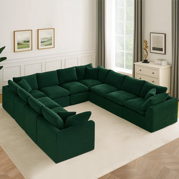 Oversized Cloud Couch Sectional for Living Room - 10 Seaters Modular ...