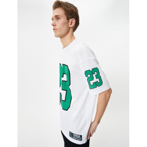 Oversized College Printed T-Shirt