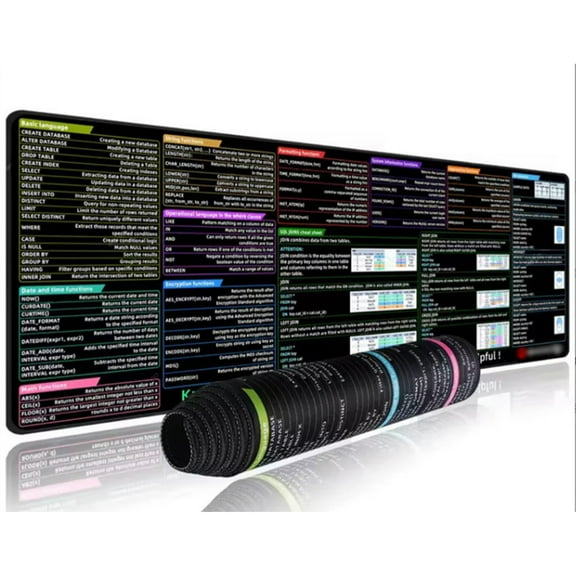 Oversized Computer Keyboards Mouse Pad with Programming Shortcut for Home or Office Use
