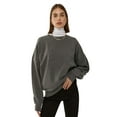 thumbnail image 1 of Oversized Crew Neck Basic Sweatshirt, 1 of 4