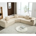 thumbnail image 1 of Oversized Curved Boucle Sofa / Cosy Seating for Spending Time Alone, 1 of 6