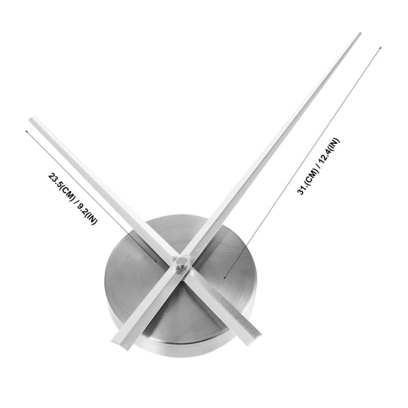 Oversized DIY Wall Clock Accessories Hands Digital Large Silver