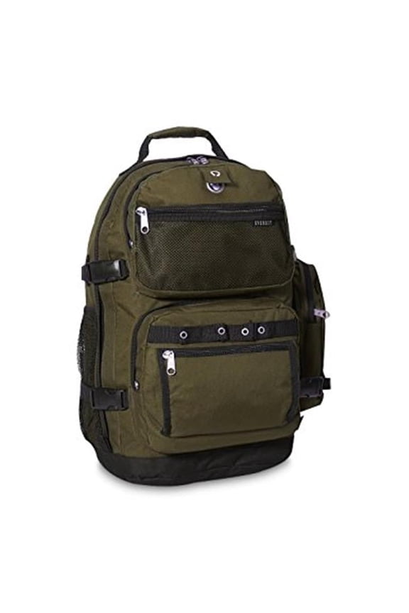 Oversized Deluxe Backpack - Olive & Black