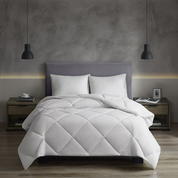 Oversized Down Alt Comforter with HeiQ Smart Temp Treatment White King/Cal King