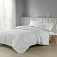 thumbnail image 1 of Oversized Down Alternative Blanket with Satin Trim Grey Full/Queen, 1 of 6