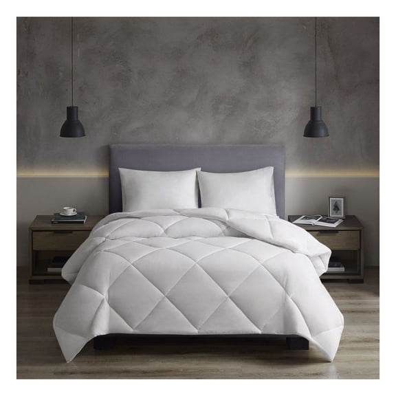 Oversized Down Alternative Comforter with HeiQ Smart Temp - Microfiber, King/Cal King, Year-Round Comfort