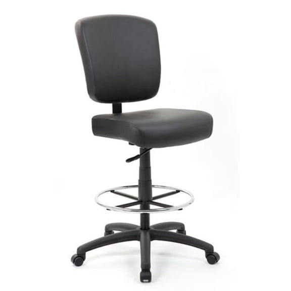 Oversized Drafting Stool, Black