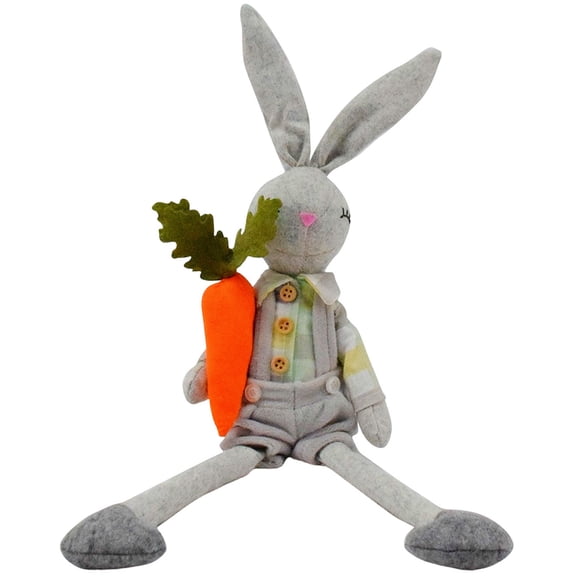 Oversized Easter Bunny Plush Easter Gifts 18.1'', Super Cute Easter Bunny Stuffed Animal Funny Easter Stuffed Bunny for Easter Decor, Creative Easter Basket Stuffers & Easter Decorations