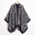 thumbnail image 1 of Oversized Ethnic Poncho Wrap for Women, Slit Open Boho Shawl Cape,one size fits all,24, 1 of 57
