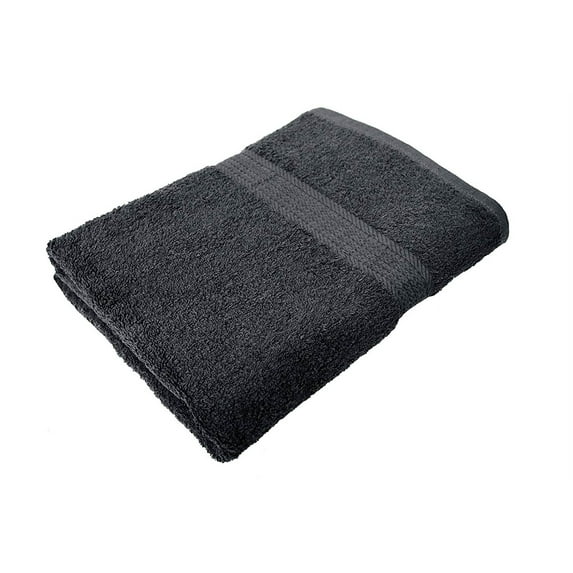 Oversized Extra Large Cotton Bath Towel, 30x60", Dark Gray