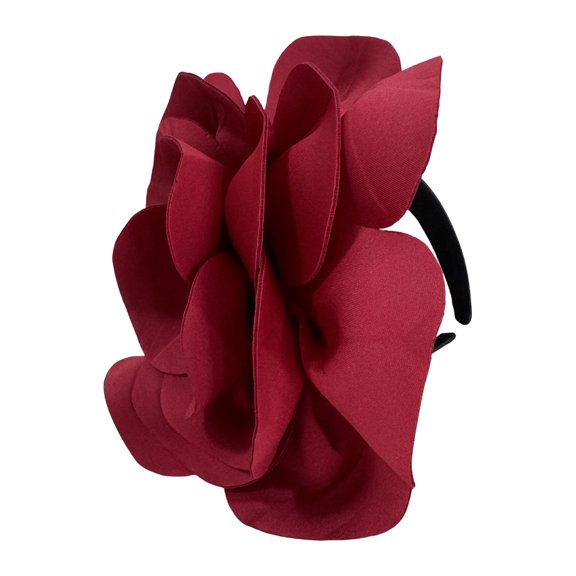Oversized Fabric Blossom Hairband Women's Dramatic Party Hair Accessories Friendly Headpiece for Photo Props