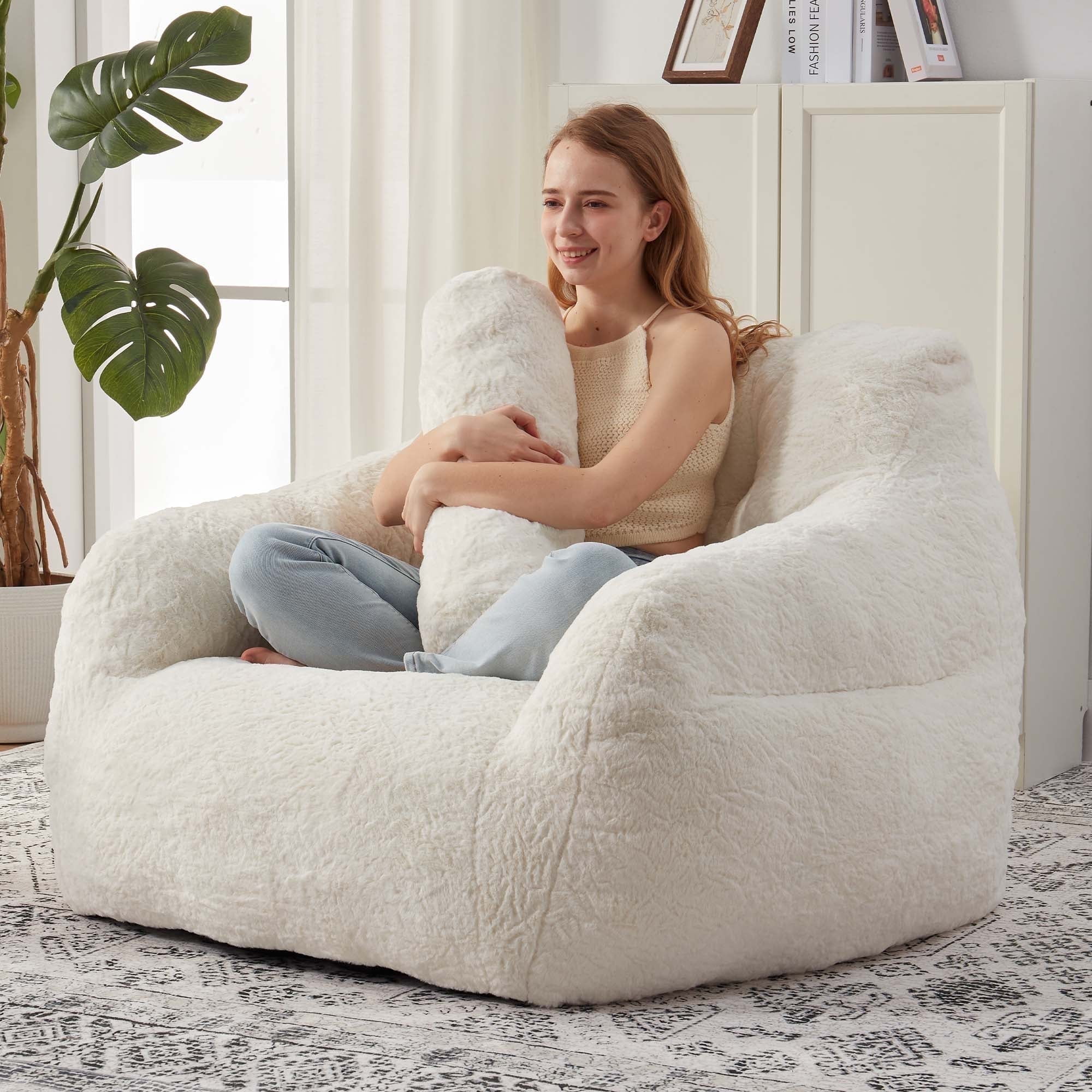 Ebenchico Oversized Bean Bag Couch Chairs for Adults, Bean Bag