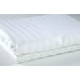 thumbnail image 1 of Oversized Flat Sheets Egyptian Cotton Sheets - 400 Thread Count 1pc White Striped Over Size Flat Sheet only 132 inch by 110 inch, 1 of 4