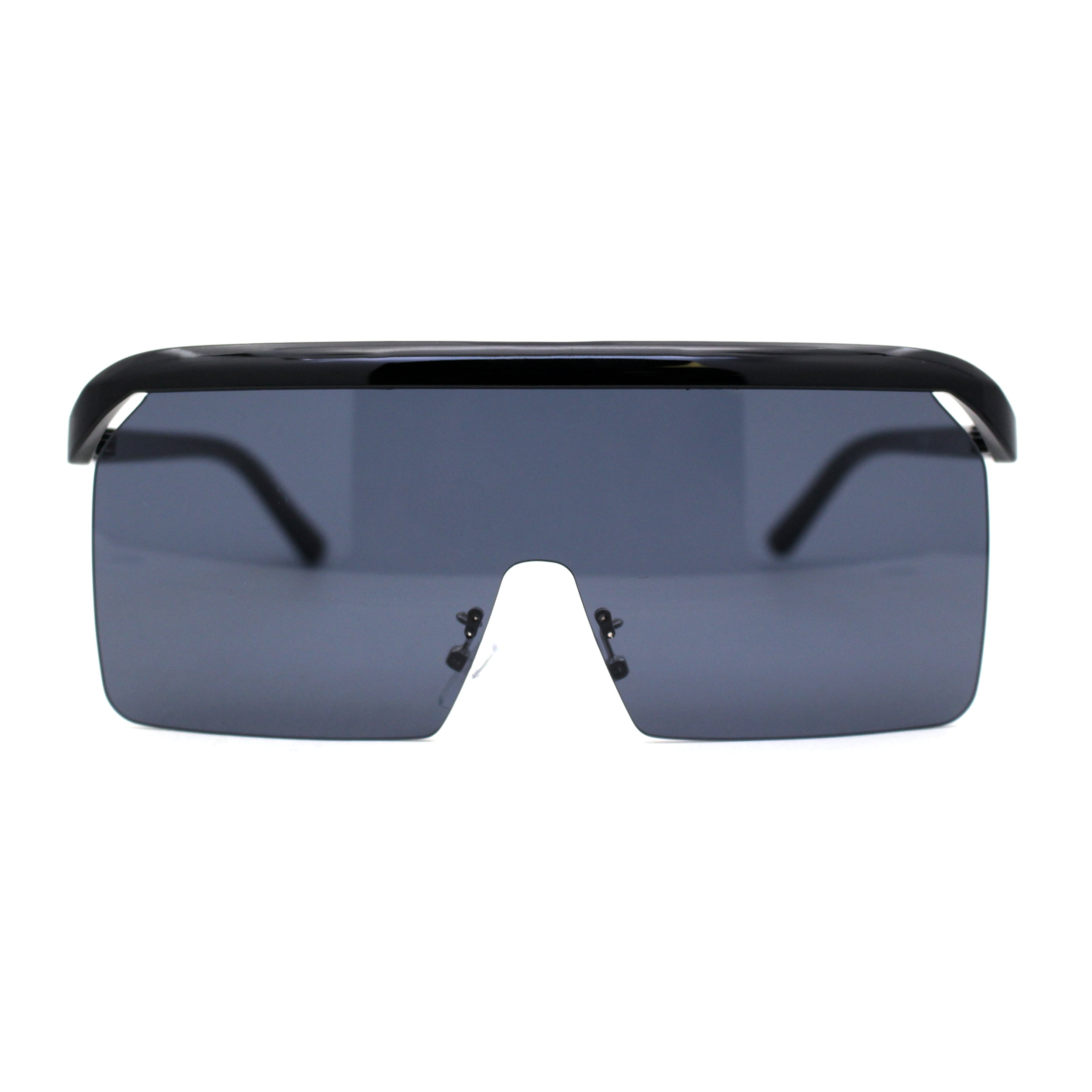 ★MUUT★ Sungalsses SLAB 27 Oversized Flat Top Half Rim Mono Shield Minimalist