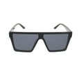 thumbnail image 1 of Oversized Flat Top Retro Square Aviator Frame Mirror Lens Unisex Sunglasses, 1 of 8