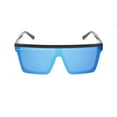 thumbnail image 1 of Oversized Flat Top Retro Square Aviator Frame Mirror Lens Unisex Sunglasses, 1 of 8