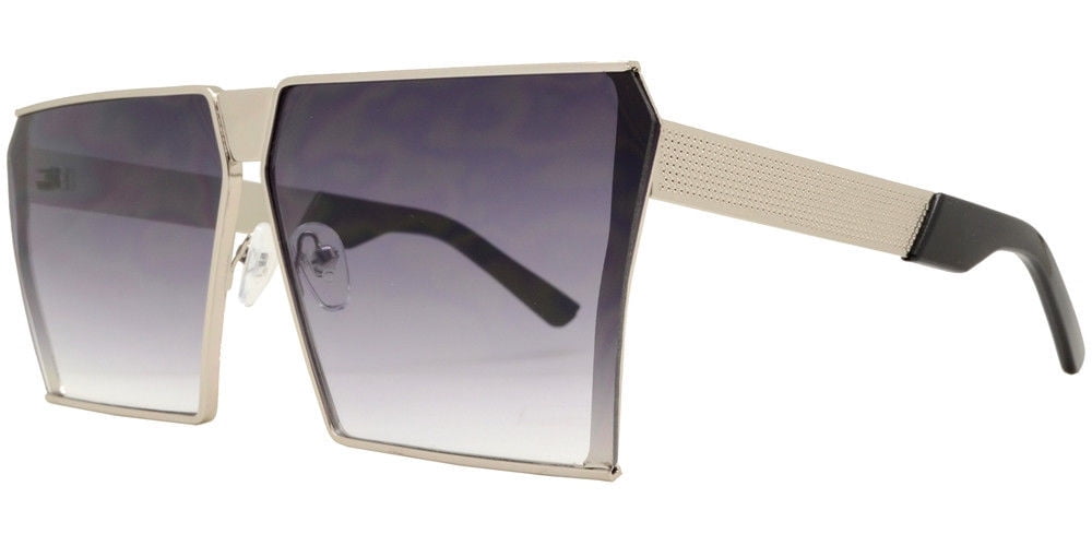 Oversized Aviator Sunglasses Retro Big Round Shield Frame Amazon.com: SevenColor Trendy Oversized Aviator Sunglasses  main image 4