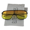 thumbnail image 1 of Oversized Flat Top Square VINTAGE RETRO SHIELD VISOR Women's Sunglasses Shield Sunnies, 1 of 2