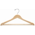 thumbnail image 1 of Oversized Flat Wooden Suit Hanger w/Bar, 1 of 1