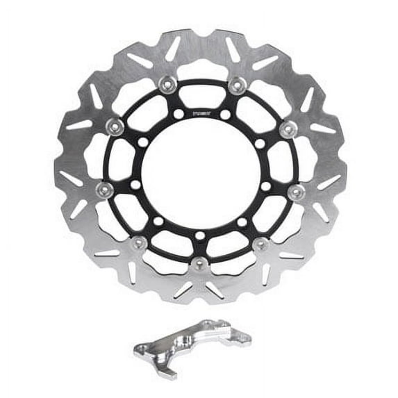 Oversized Floating Typhoon Brake Rotor Kit, Front 320mm for Kawasaki KLR650 2008-2018