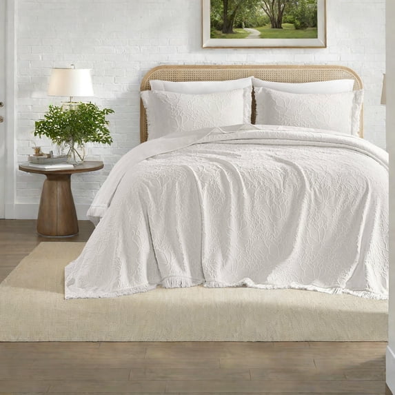 Oversized Floral Bedding Sets Premium CottonPoly Blend Shabby Chic Style for All Seasons