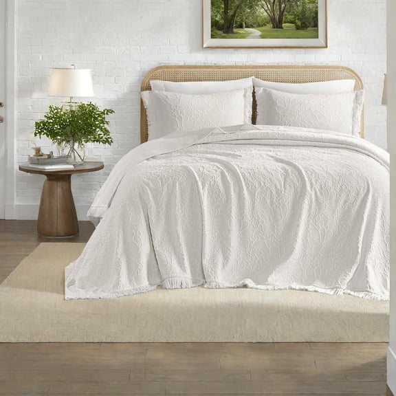 Oversized Floral Bedding Sets Premium CottonPoly Blend Shabby Chic Style for All Seasons