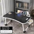 thumbnail image 1 of Oversized Foldable Laptop Bed Desk with Cup Holder, Drawer, USB, Fan and Lamp, Portable Bed Tray for Eating, Reading, Working, 1 of 10