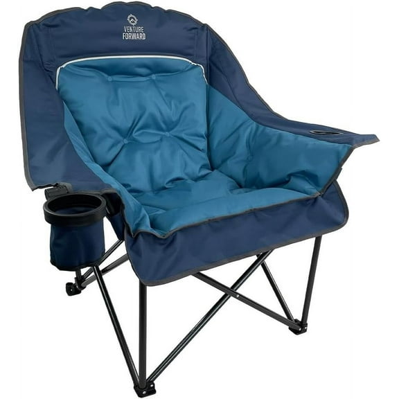Oversized Folding Camping Chair - Portable and Comfortable, 400 lbs. Weight Capacity - Perfect for Camping and Outdoor Activities