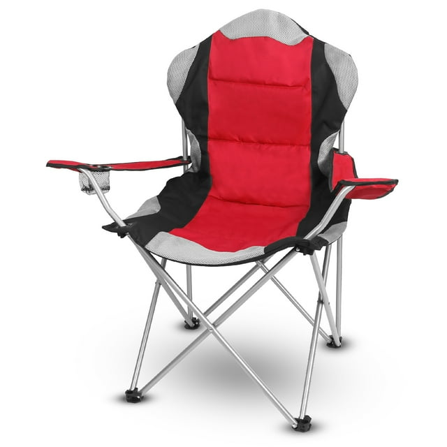 Oversized Folding Camping Chair, iMounTEK Heavy Duty Padded Chairs with