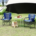 thumbnail image 1 of Oversized Folding Director Camping Chair, 1 Pcs Heavy Duty Portable Outdoor Chair with Aluminum Side Table & Pocket, Oversized Directors Chair, for Lawn, Fishing, Sports Events, 1 of 8