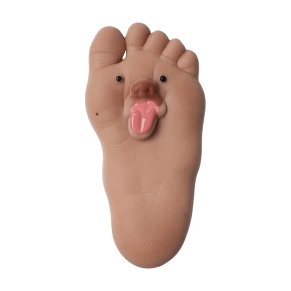 Oversized Foot Silicone Squeezetoy, Slow Rising Stress Reliever, Soft Large Toe Shaped Decompression Fidget for Adults, Funny Novelty Squishy