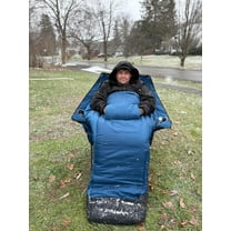 Oversized Fully Padded Camping Chair with Removable Foot Pocket, Heavy Duty Comfy Folding Camp Sports Chair for Adults, Summer, Winter, Outdoor, Ice Fishing, Hunting, RV, Cup Holder, XL, 400 LBS